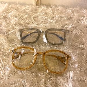 Blinged out Personality glasses